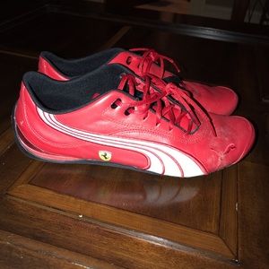 Beautiful red Ferrari puma sneakers!